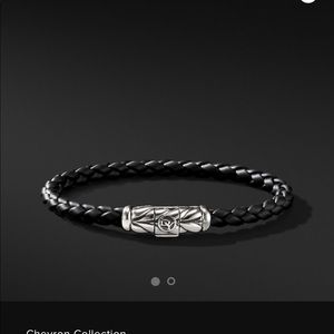 David Yurman Men’s Rubber Chevron Bracelet NWT